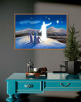 Prophetic Art Print "Angel Proclaims the Good News" Luke 2:8-14, Ain Vares Art