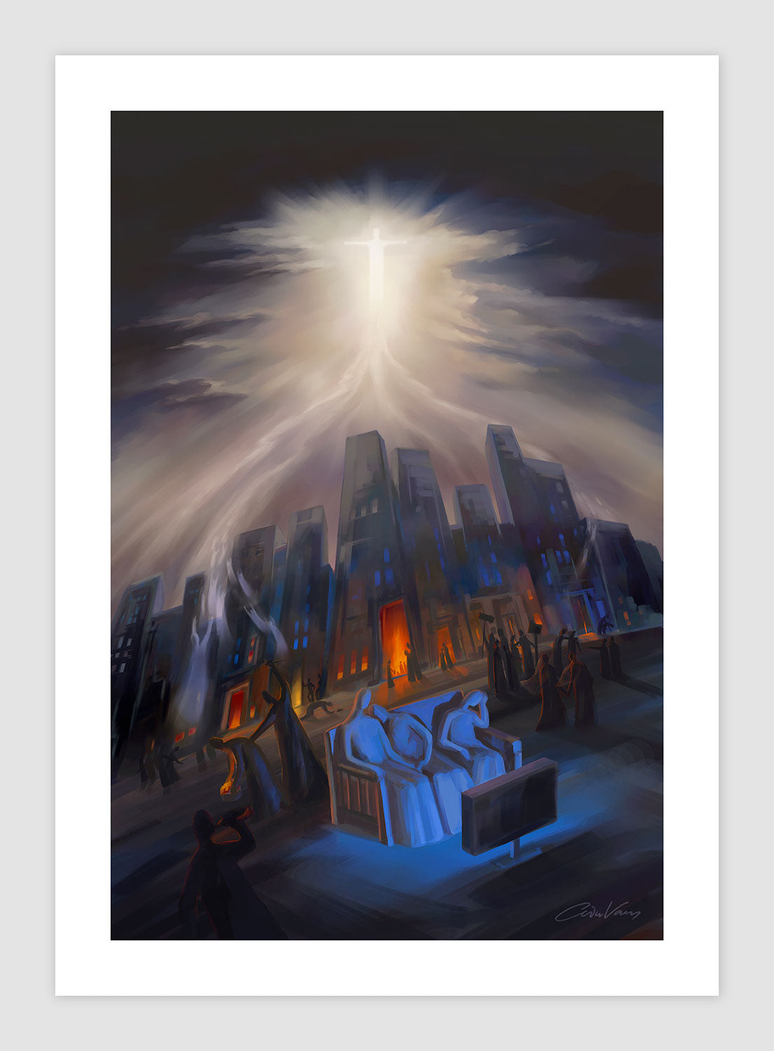 &quot;Are you Ready for This Moment?&quot; Matthew 24:31 - Prophetic Art Print