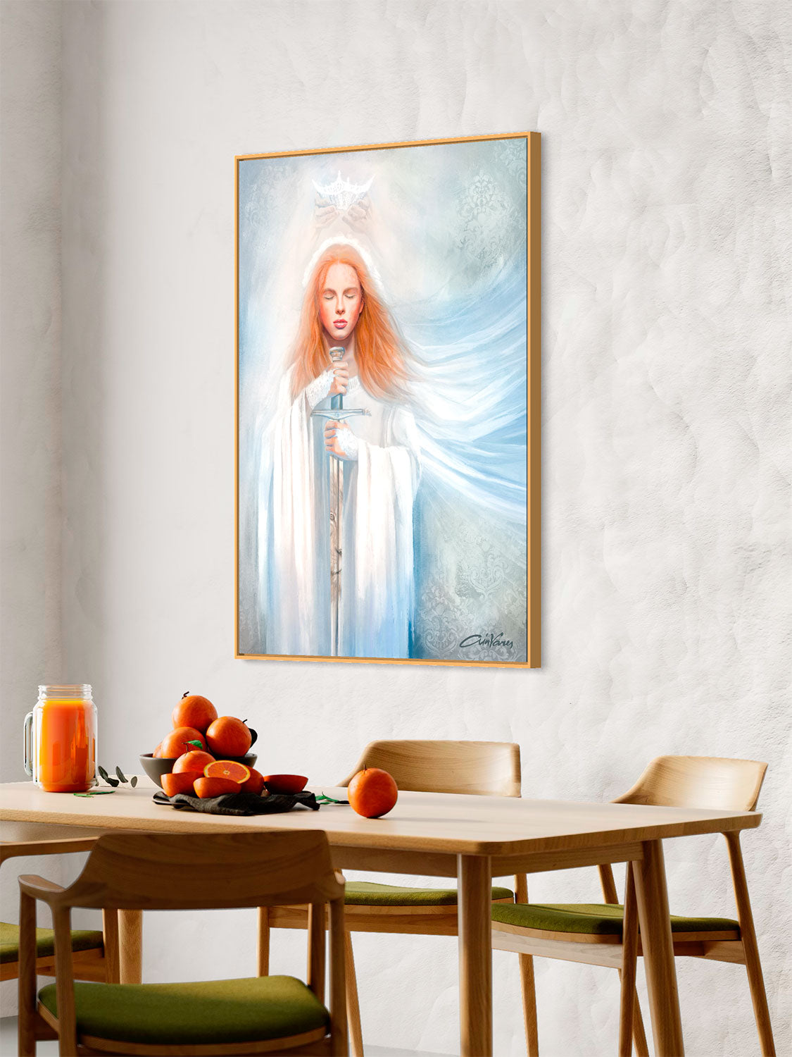 Prophetic Art Print "Bride of Christ - Dedicated to the Lord", Ain Vares Art