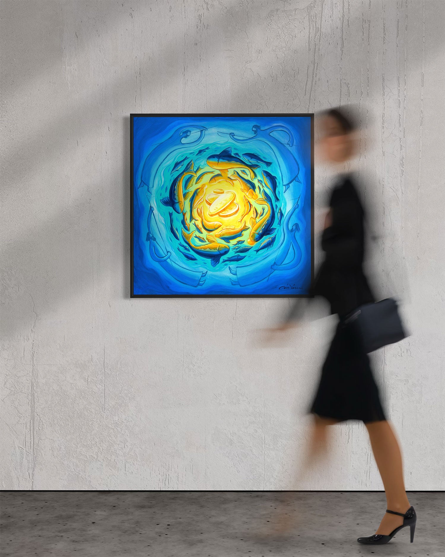 Fishing Comes First | Original Prophetic Painting