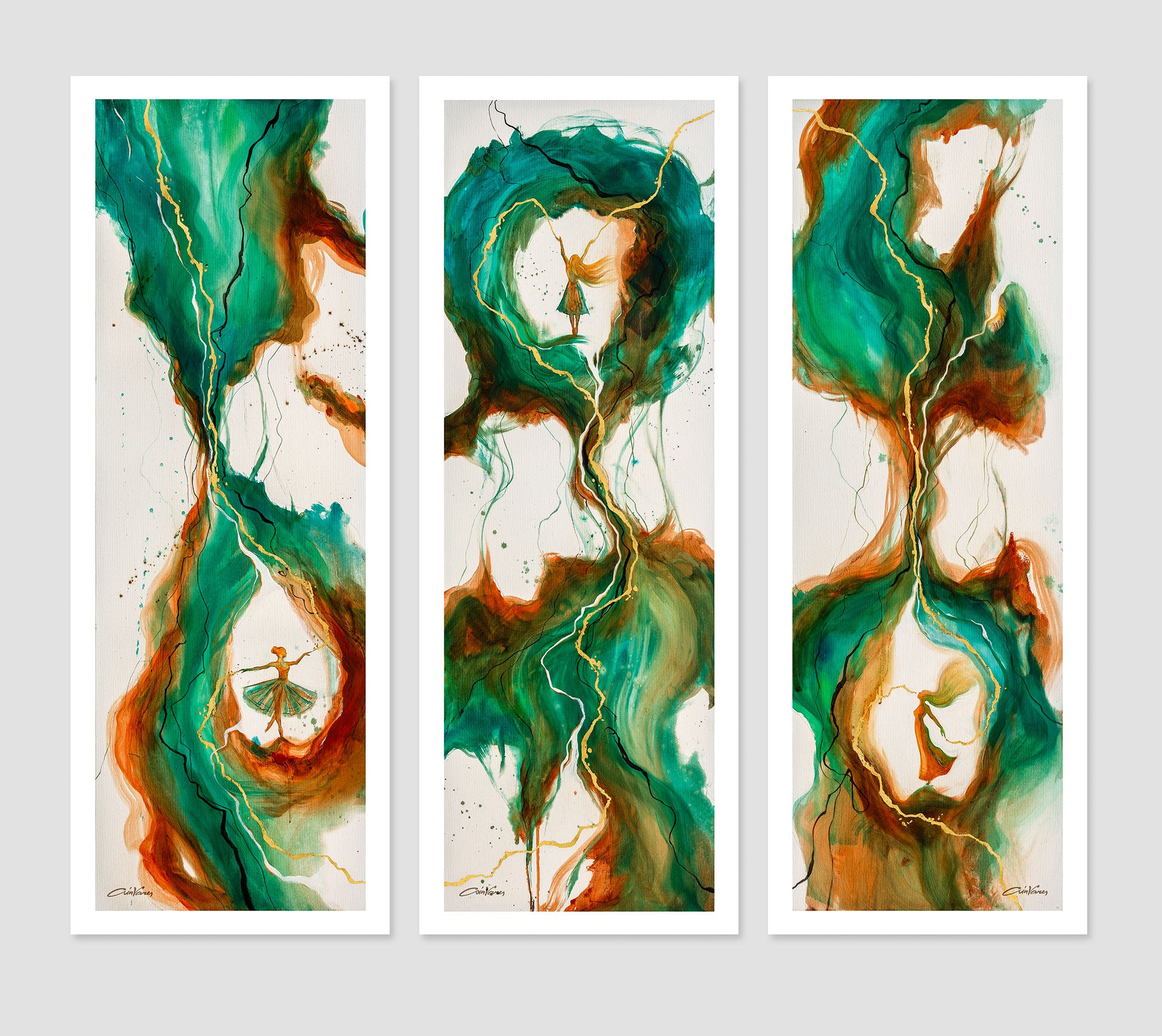 Prophetic art print &quot;I can do all things through Him&quot; triptych