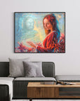 Prophetic Art Print "I have come to draw you to my heart", Songs 2:8-12, Ain Vares Art