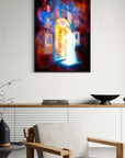 Prophetic Art Print "Jesus Stands at the Door and Knocks" Revelation 3:20, Ain Vares Art