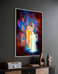 Prophetic Art Print "Jesus Stands at the Door and Knocks" Revelation 3:20, Ain Vares Art