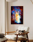 Prophetic Art Print "Jesus Stands at the Door and Knocks" Revelation 3:20, Ain Vares Art