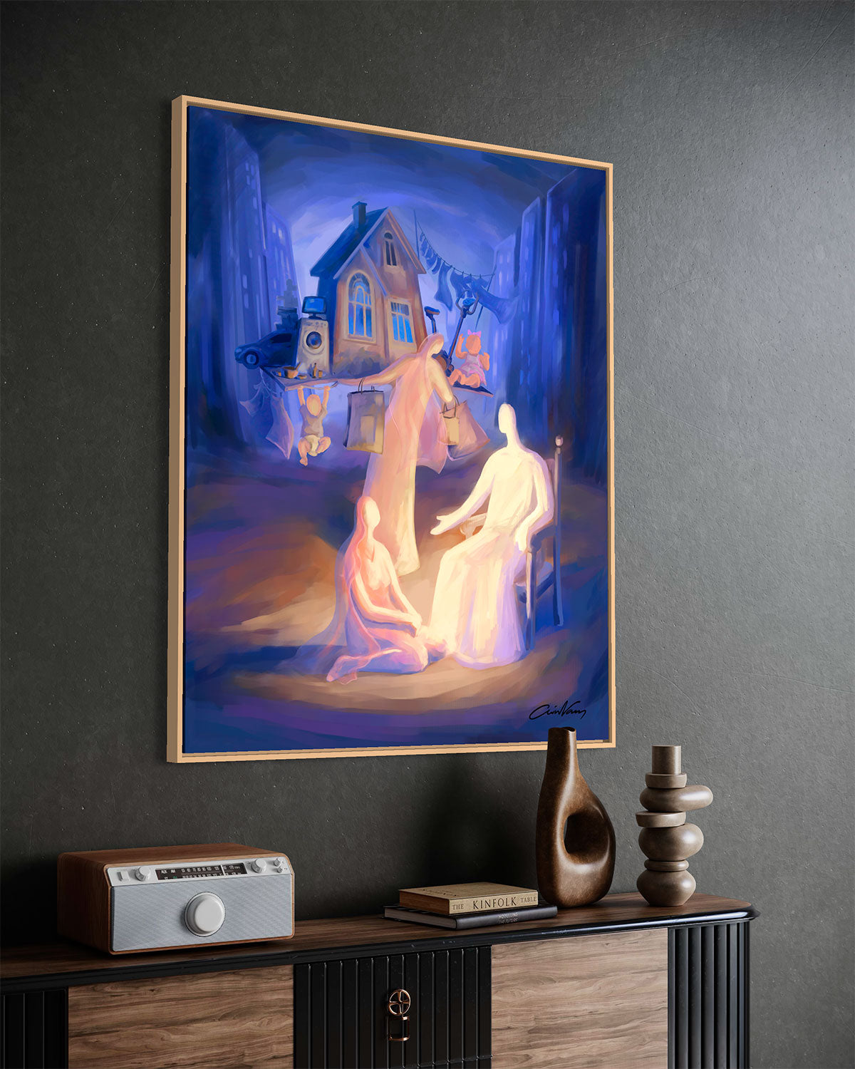 &quot;At the Home of Martha and Mary&quot; Luke 10:38-42 - Prophetic Art Print