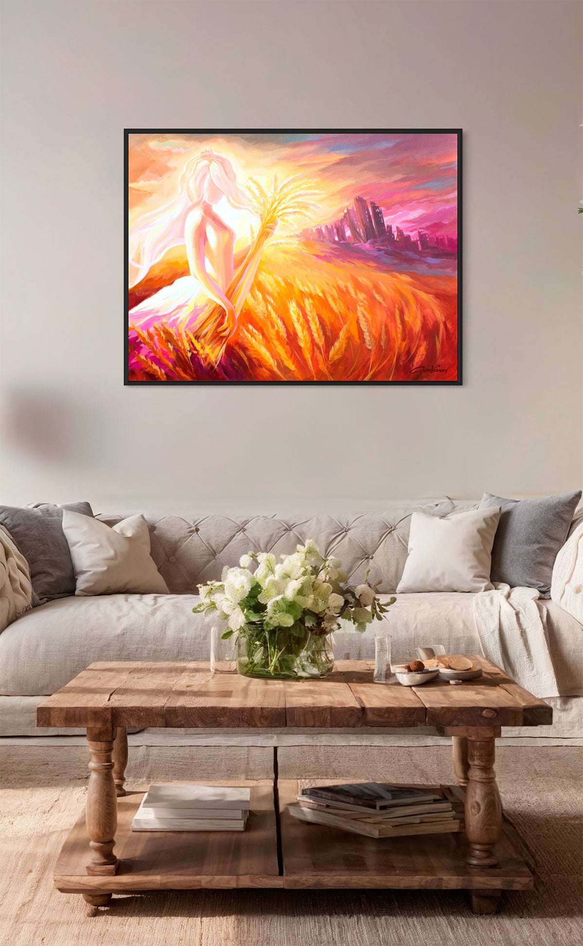 Prophetic Art Print "Open Your Eyes and Look at the Fields" John 4:35-36, Ain Vares Art
