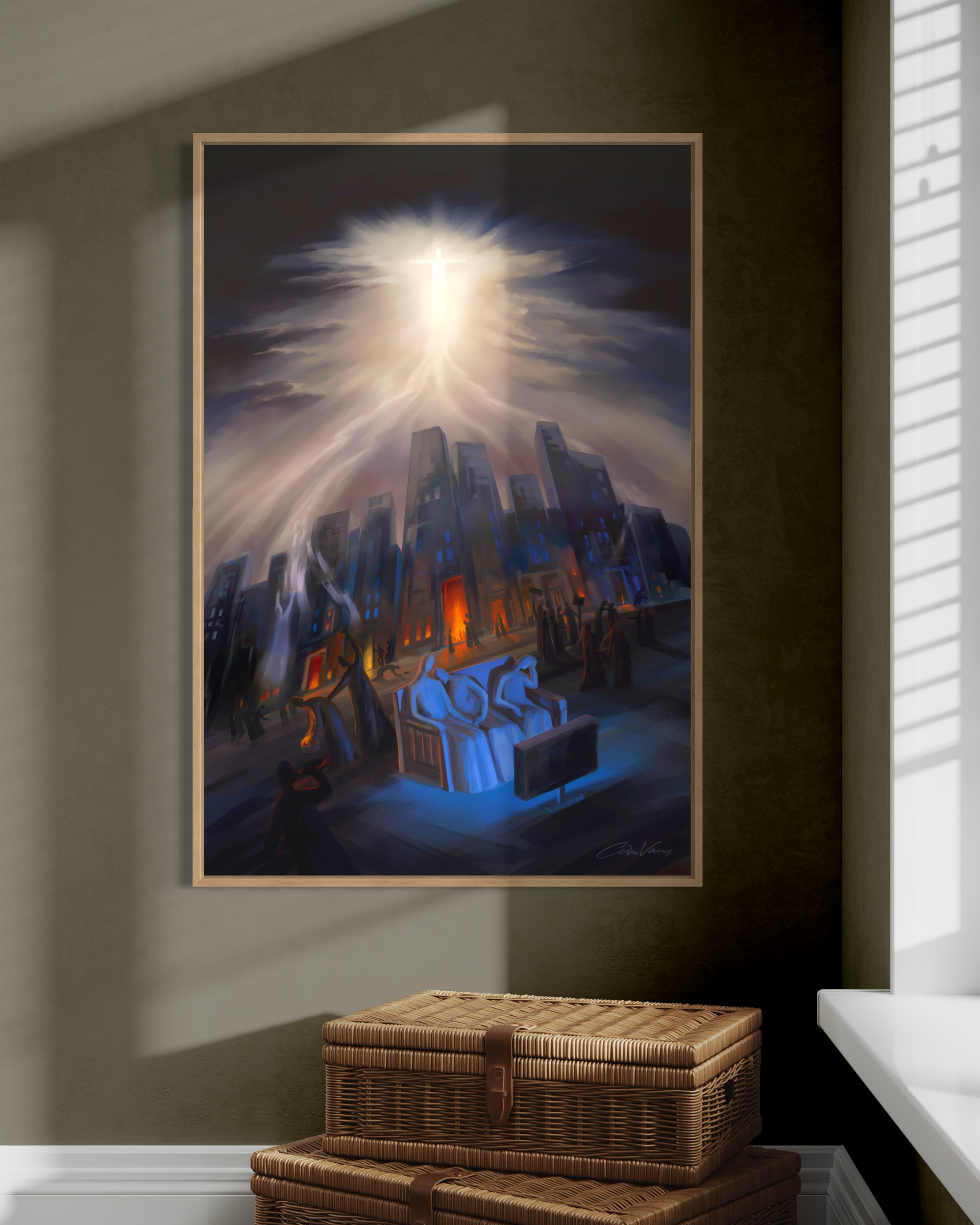 &quot;Are you Ready for This Moment?&quot; Matthew 24:31 - Prophetic Art Print