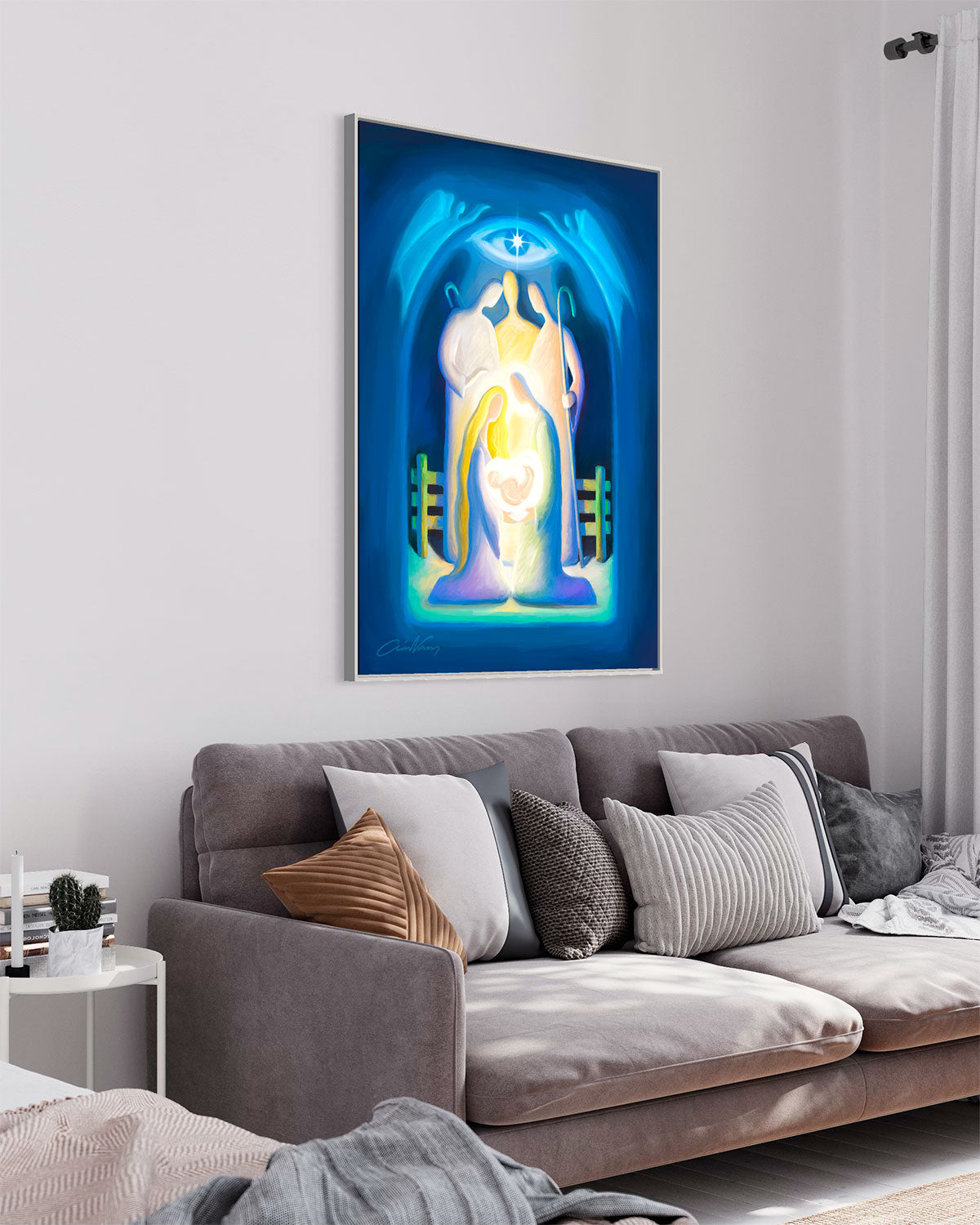 Prophetic Art Print &quot;The Lord will Lay Bare His Holy Arm&quot; Isaiah 52:10, Ain Vares Art