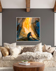 Prophetic Art Print "The Lord is near the brokenhearted" 2Corinthians 12, Psalms 34, Psalm 9, Ain Vares Art