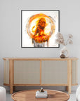 Prophetic Art Print "The Lord roars over his people", Isaiah 61:3, Revelation 5:5, Ain Vares Art