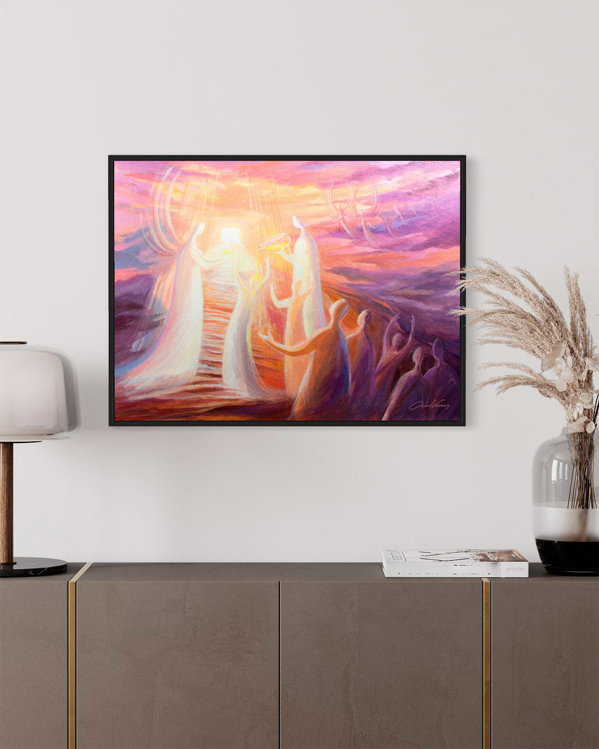 Prophetic Art Print "You Honor Me by Anointing My Head with Oil" Psalm 23:5, Ain Vares Art