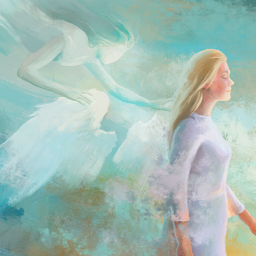 Prophetic Art Print &quot;The Step of Faith&quot; 2 Corinthians 5:7, Hebrews 11:1, Ain Vares Art