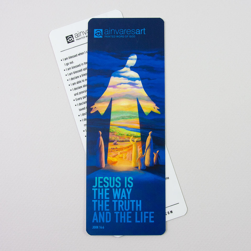 Bookmark - Jesus is the Way the Truth and the Life, John 14:6 - Ain Vares Art