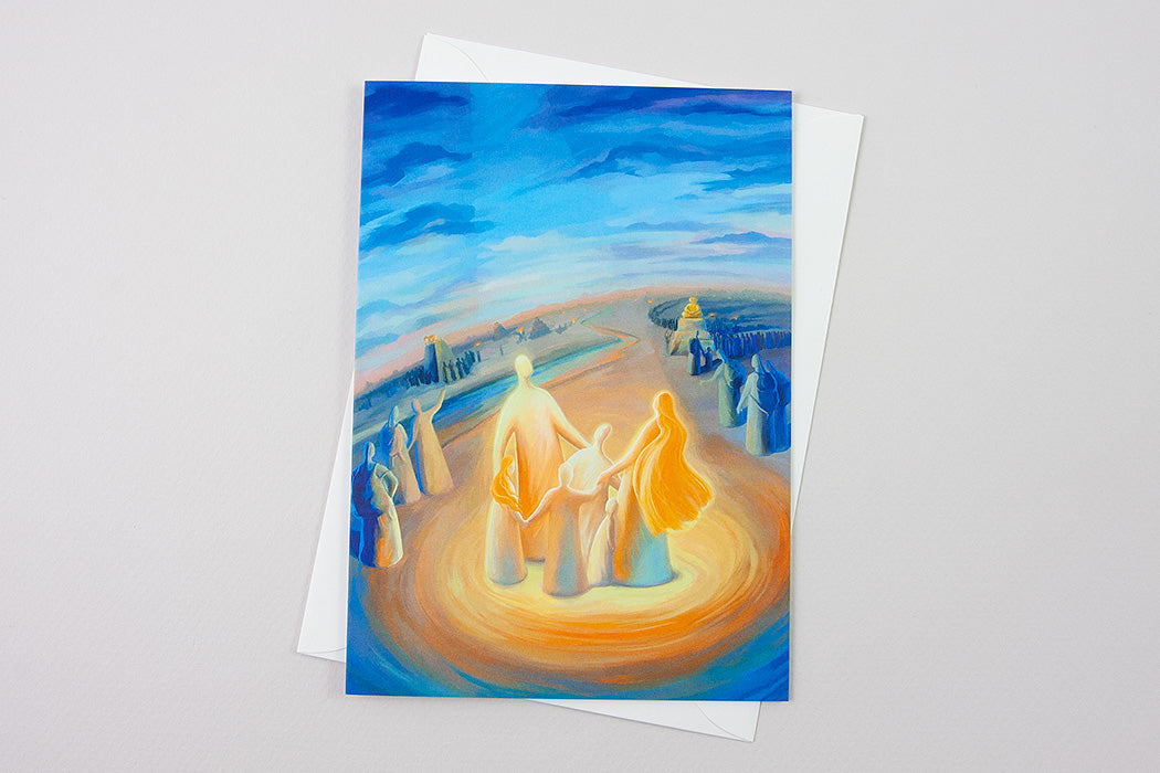 Greeting Card - But as for me and my household, we will serve the Lord, Joshua 24:15 - Ain Vares Art
