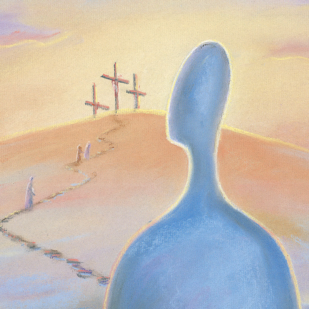 Original-Painting Take up your cross and follow Jesus Matthew 16, Ain Vares Art