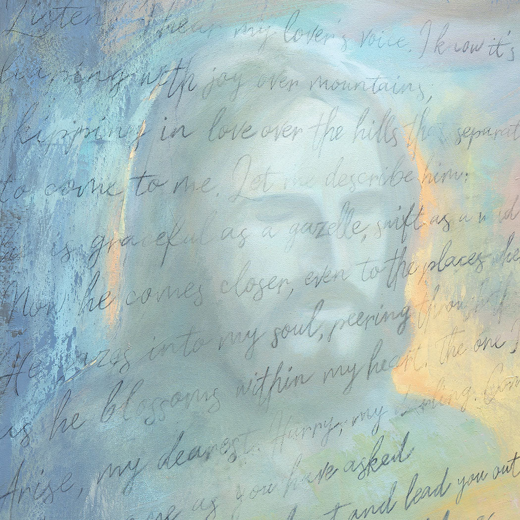 Prophetic Art Print &quot;I have come to draw you to my heart&quot;, Songs 2:8-12, Ain Vares Art
