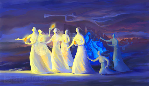 The Parable of the Ten Virgins, Matthew 25:1-13 - Ain Vares Art, The Wise and the Foolish Virgins