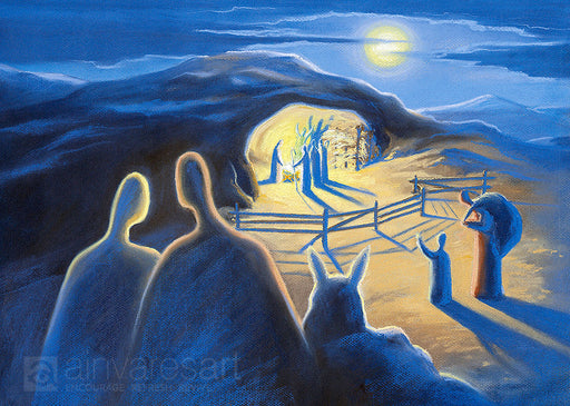Art print - The true light that gives light to every man was coming into the world, John 1:1-14 - Ain Vares Art